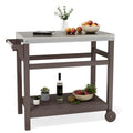 HDPE 3-Tier Outdoor BBQ Cart