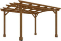 Arched Roof Wood Patio Pergola