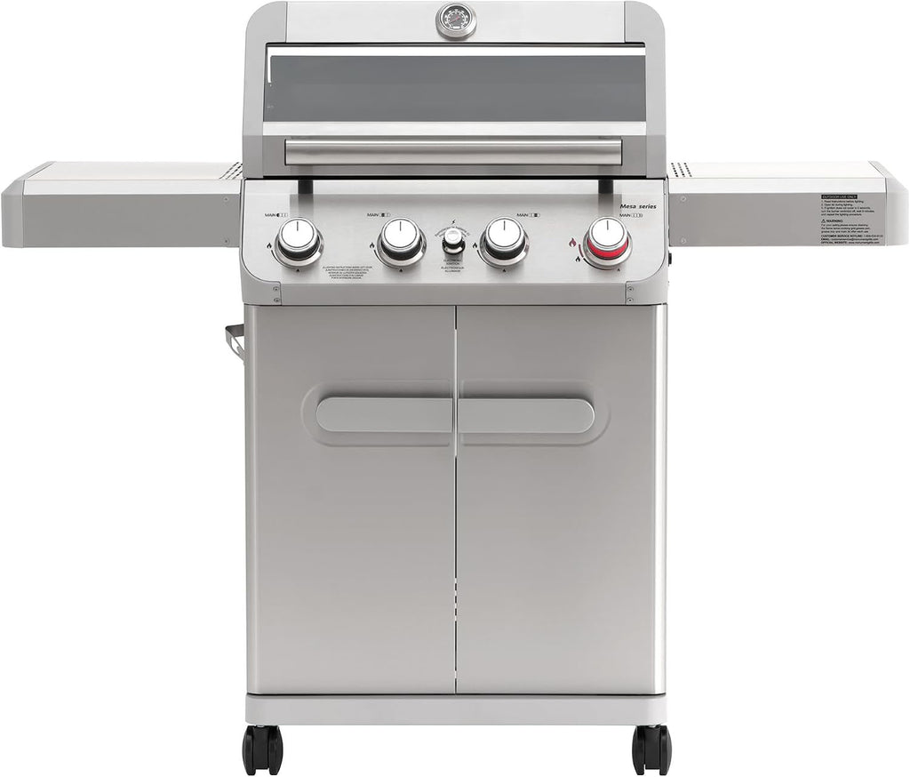 4-Burner Stainless BBQ Gas Grill