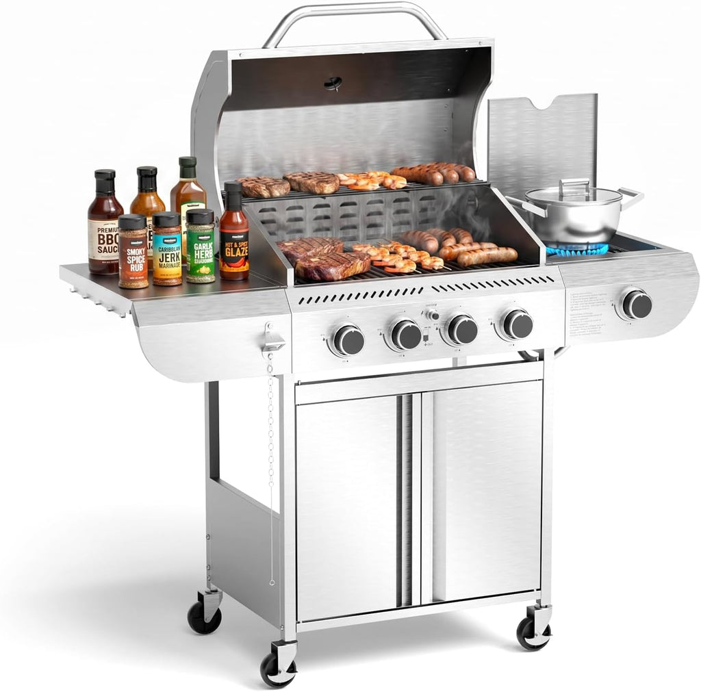 4-Burner Stainless Propane Grill