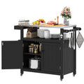 HIPS Wheeled Stainless Grill Cart