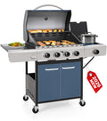 4-Burner Outdoor Propane BBQ Grill