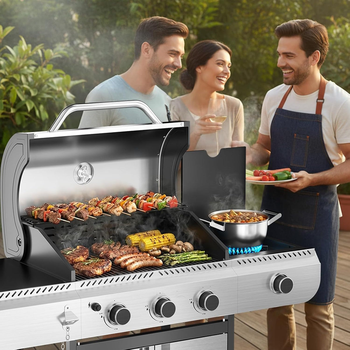 3-Burner Stainless Propane Grill