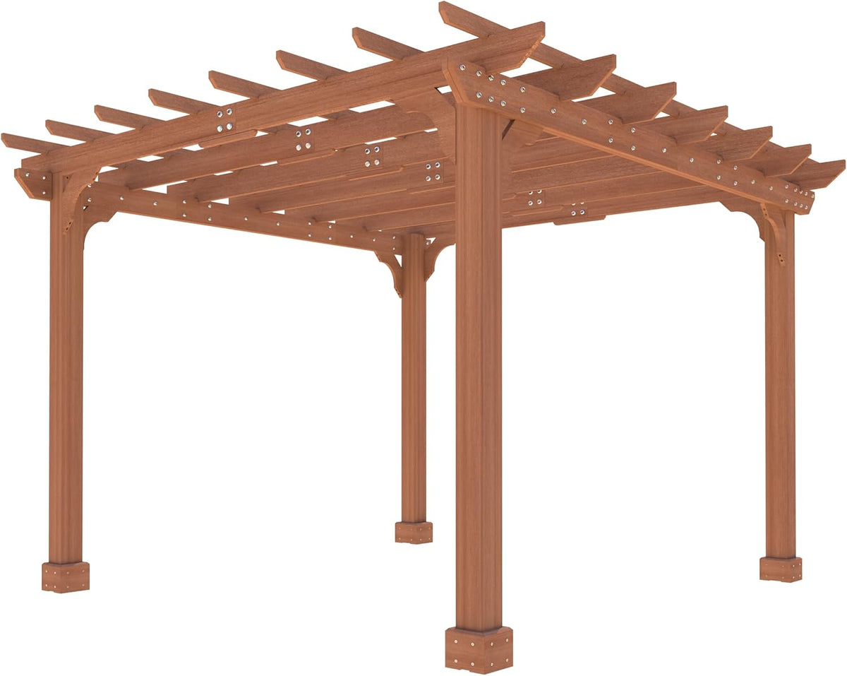 Roofed Wooden Garden Pergola