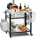 3-Tier Stainless Pizza Oven Cart
