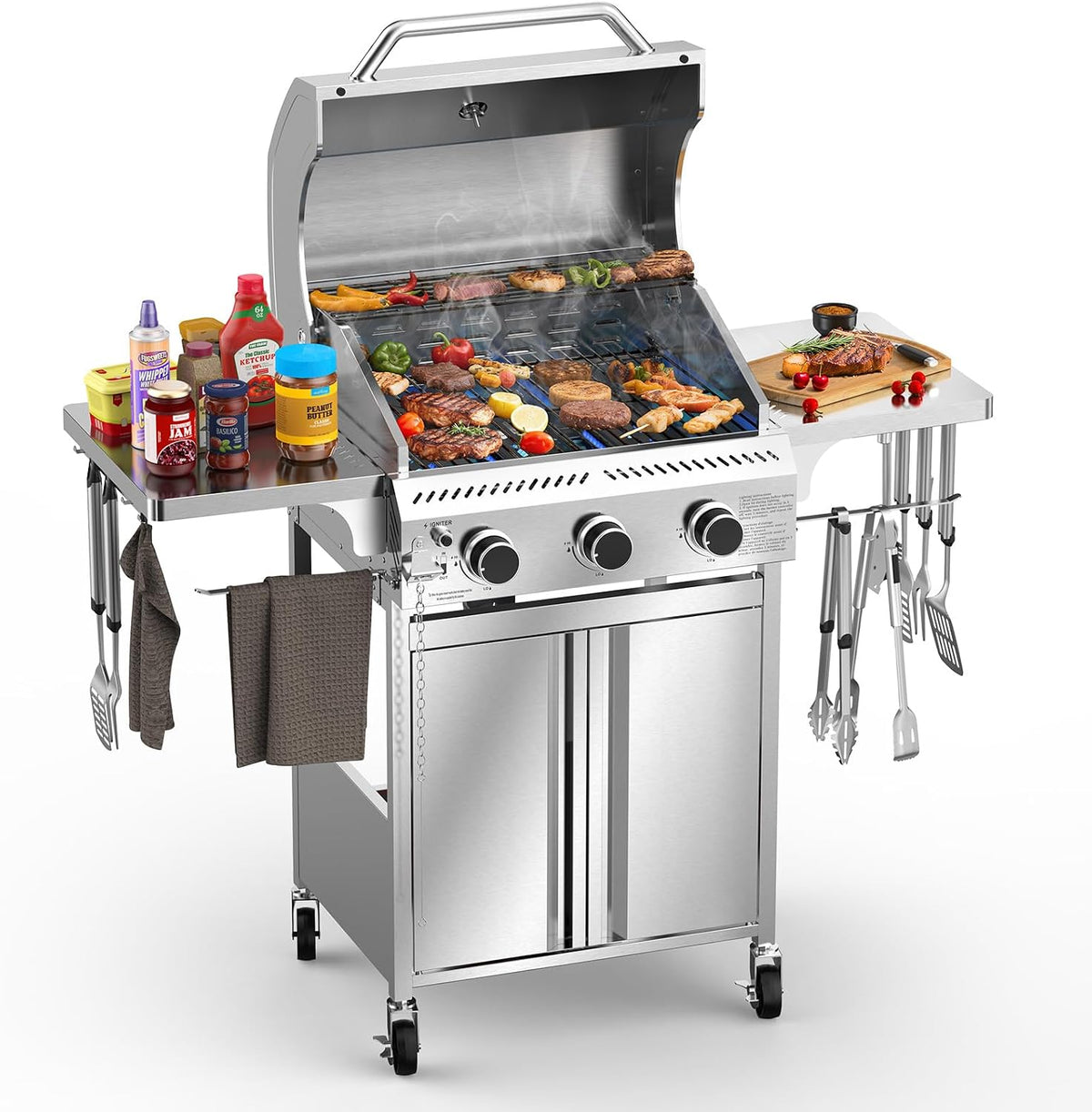 3-Burner Stainless Propane Grill