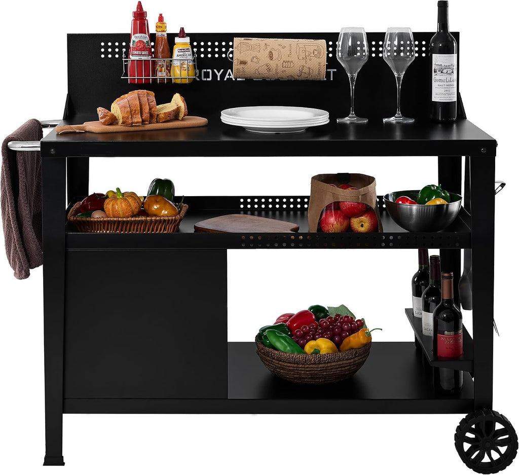 3-Tier Wind Guard Dining Cart