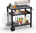 3-Tier Pizza Oven Grill Cart