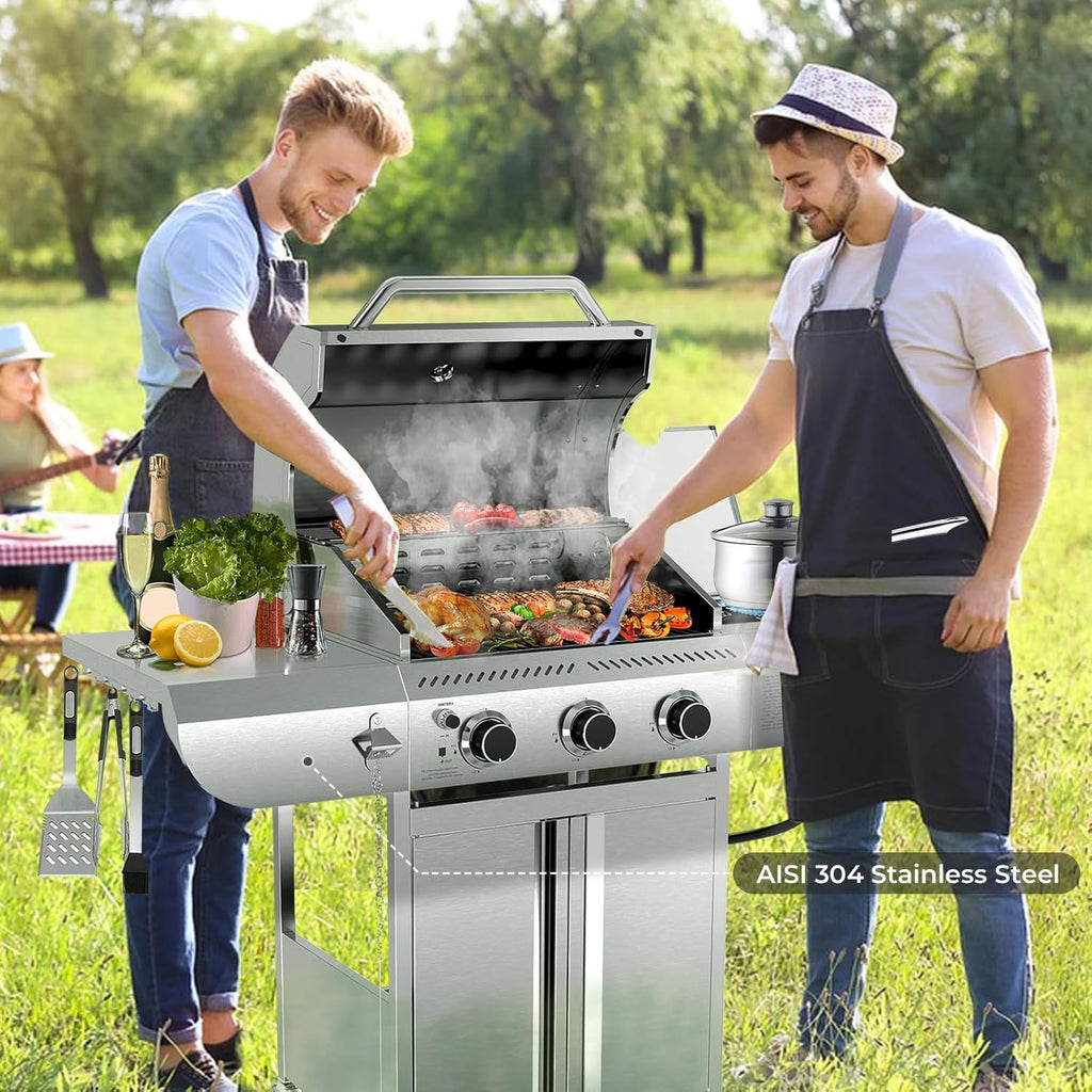 3-Burner Stainless Propane Grill