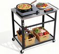Rolling Stainless Outdoor BBQ Cart