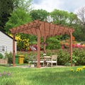 Roofed Wooden Garden Pergola