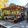 Cedar Slatted Patio Wood Pergola