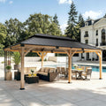 Hardtop Wooden Outdoor Pavilion